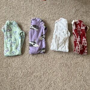 Carter's Kids Pajama Set - Purple, White, Red, Green